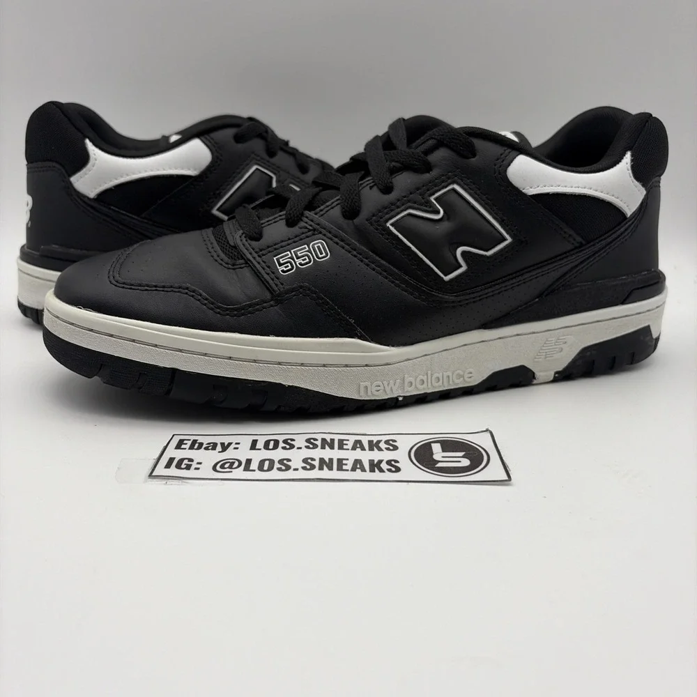 Size 12 - New Balance 550 Black White (BB550SV1)